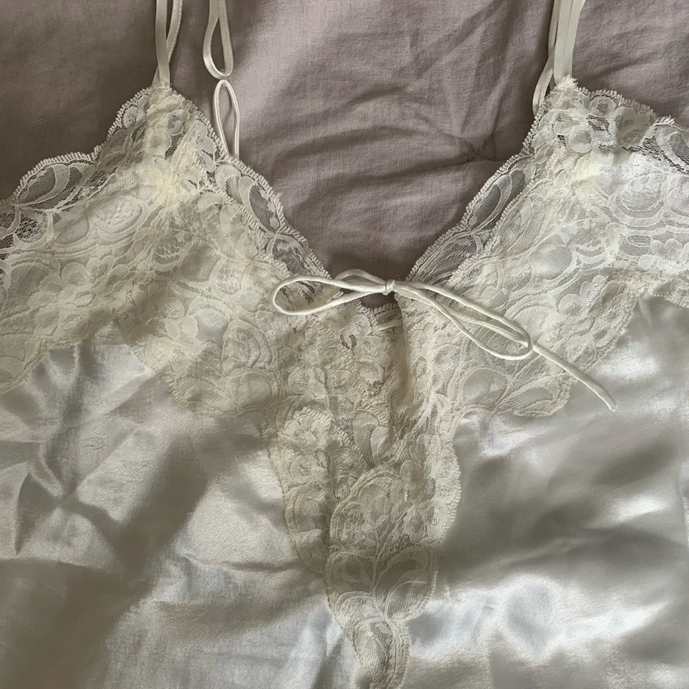 Vintage Victoria Secret Gold Label 80s 90s Satin Cami Set Size Medium - Picture 6 of 16